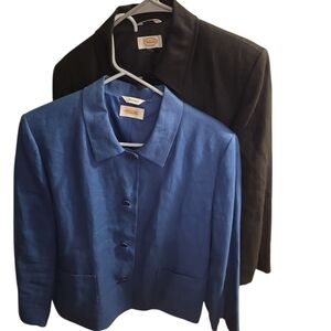 Talbots Blue and Black Blazers